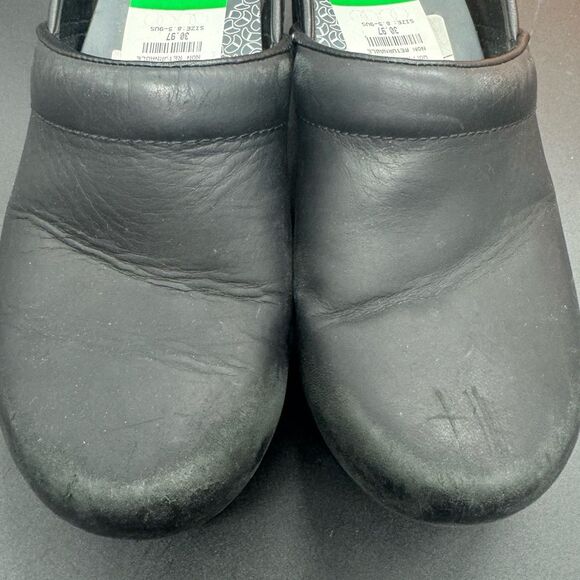 Dansko XP 2.0 black leather clogs SZ9 NWOB - Picture 4 of 6